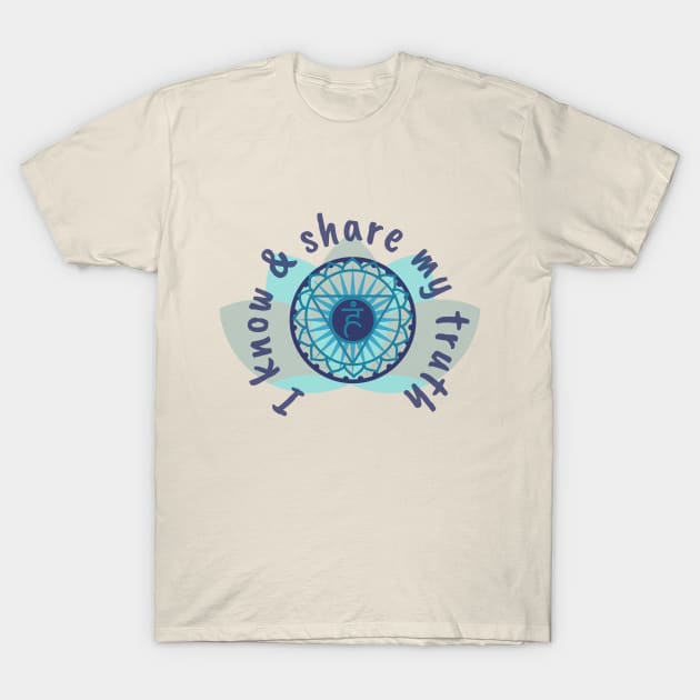 5th Chakra - throat T-Shirt by Rebecca Abraxas - Brilliant Possibili Tees